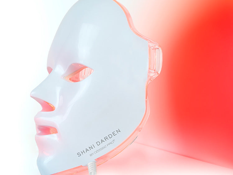 Model with LED Mask 